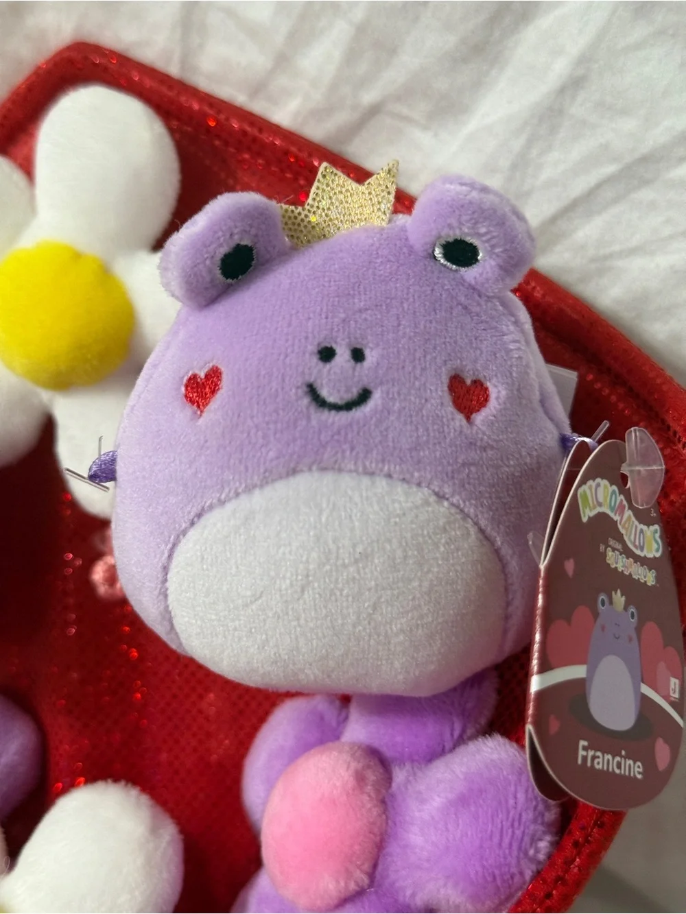 Squishmallows Valentine Bouquet Patty the cow and Francine the frog